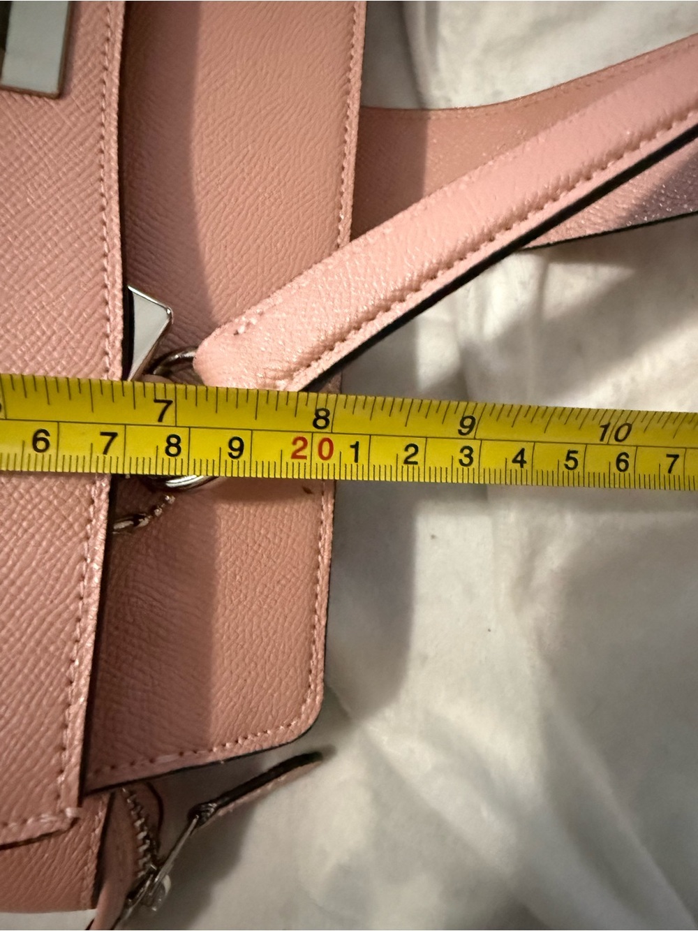 Coach Women's Pink Structured Shoulder Bag - Picture 7 of 8